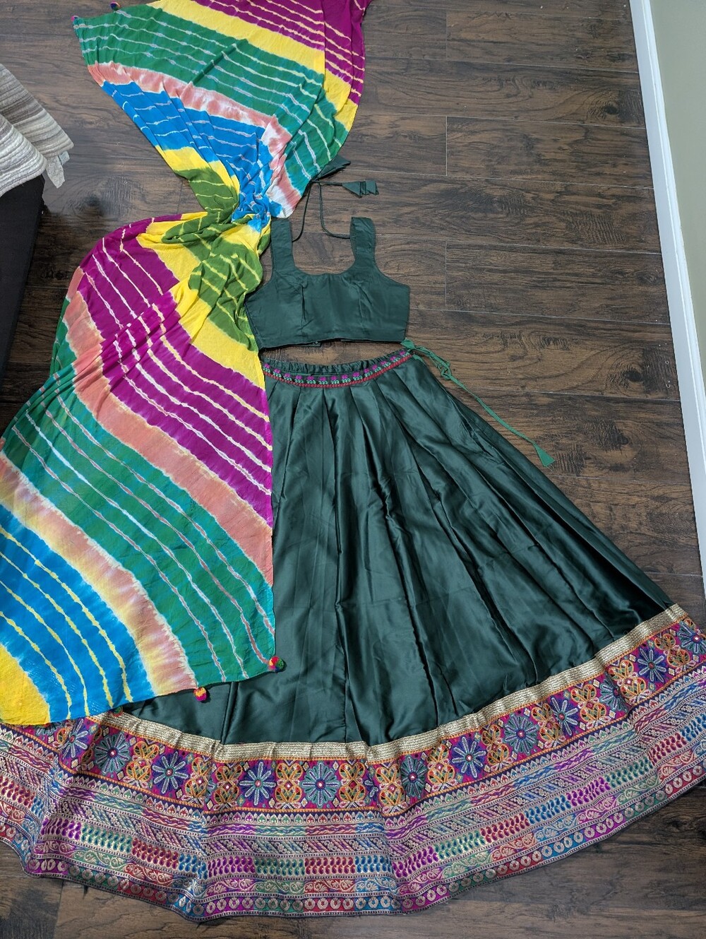 Beautiful Green Indian Lehenga Choli